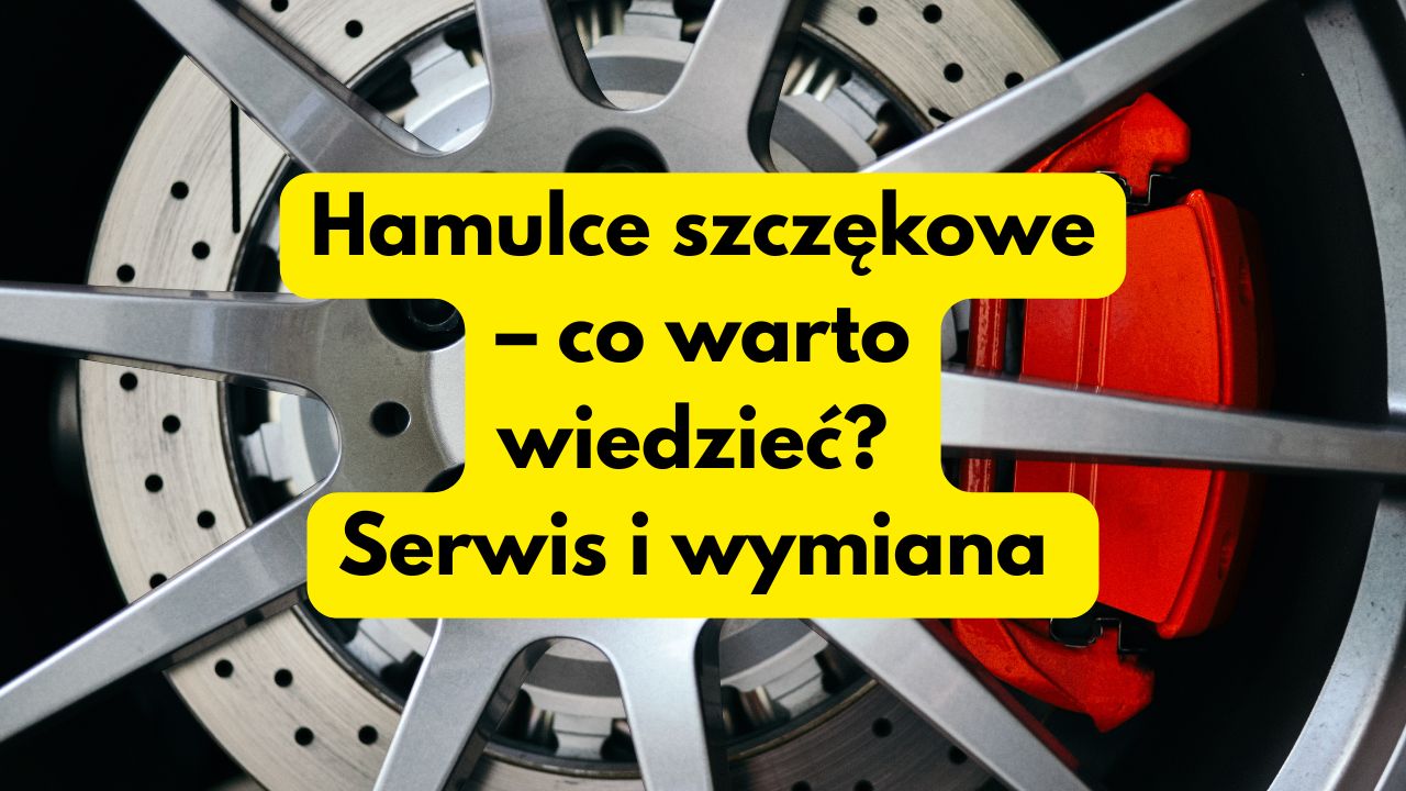 Grafika informacyjna o serwisie i wymianie hamulców szczękowych