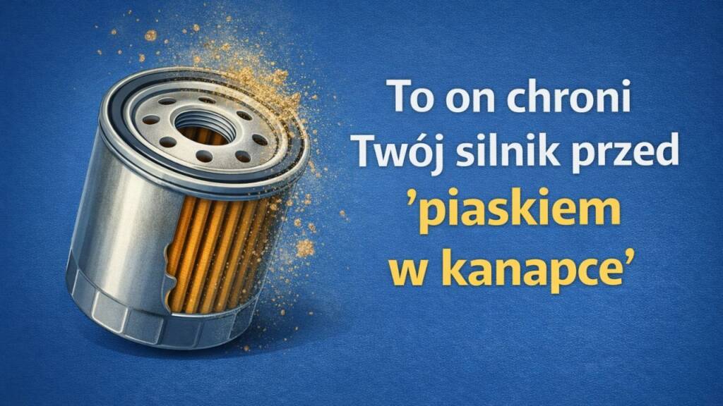 Filtr  oleju z podpisem: to on chroni Twój silnik przed piaskiem w kanapce