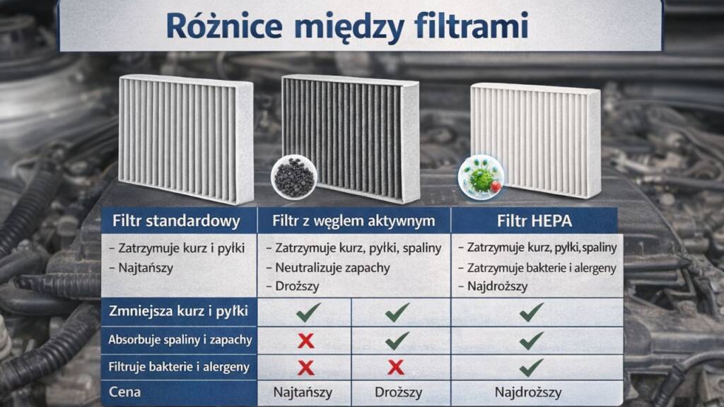 Różnice między filtrami