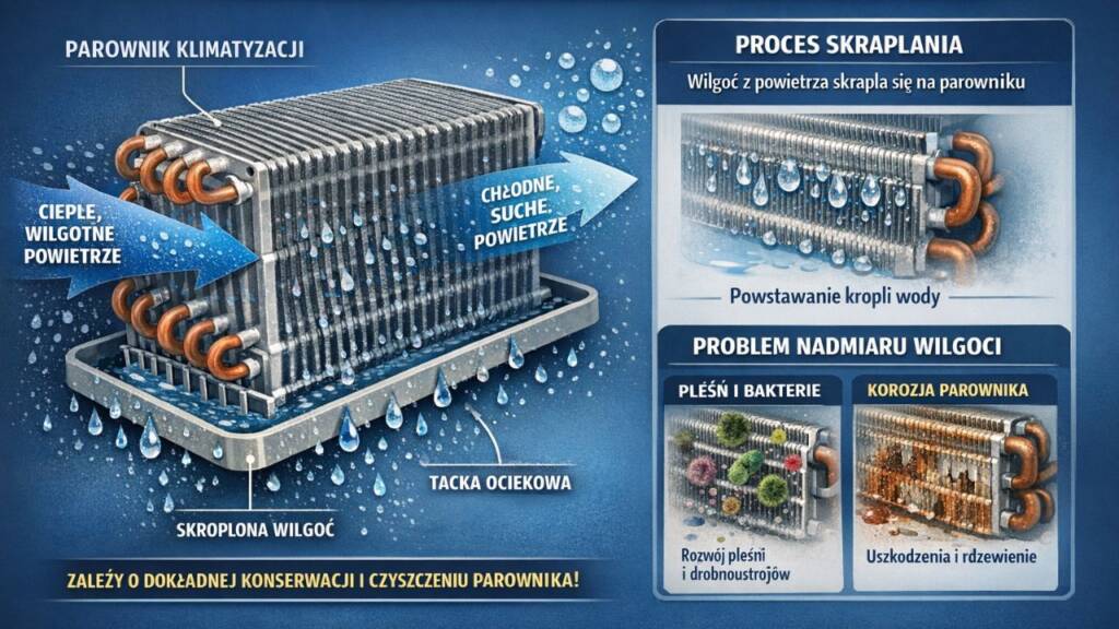 Parownik klimatyzacji i wilgoci