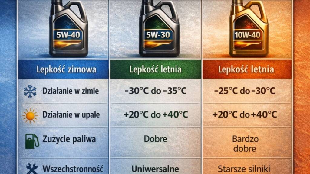  5W40 vs 5W30 vs 10W40